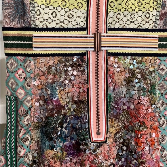 Byron Lars Blair Collared Column Dress - Picture 2 of 5